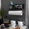 Household Essentials 12" Metal Spice Rack with Paper Towel Holder